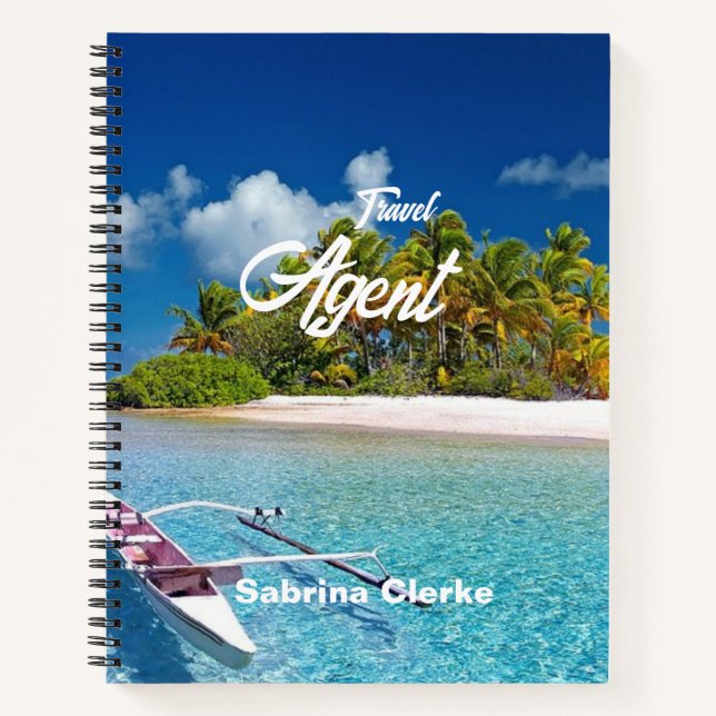 Holiday island custom name notebook (Front)
