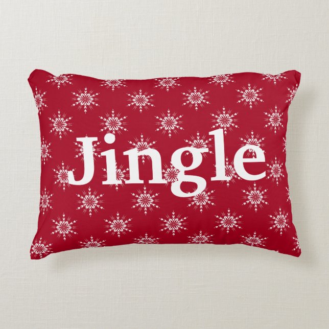 Holiday Jingle Country Pattern Christmas Decorative Cushion (Front)