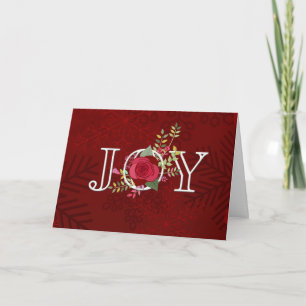Holiday Joy Folder Photo Card