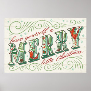 Holiday Joy Merry Little Christmas Poster