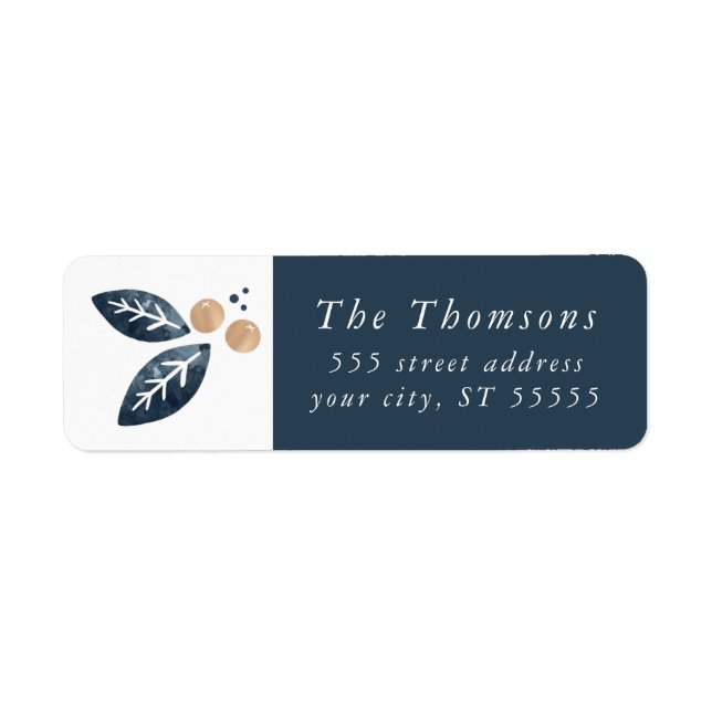 Holiday Joy - Return Address Labels (Front)