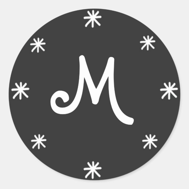 Holiday Joy Stickers - Black (Front)