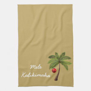Holiday Kitchen Towel-Mele Kalikimaka Tea Towel