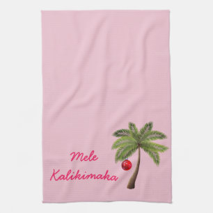 Holiday Kitchen Towel-Mele Kalikimaka Tea Towel