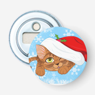 Holiday Kitten Bottle Opener