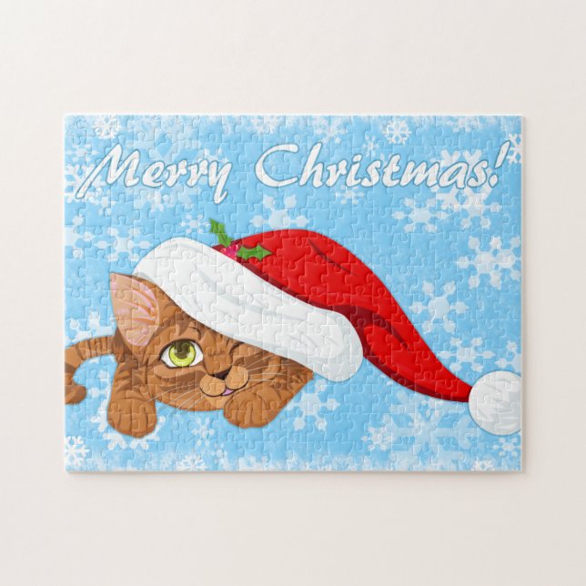 Holiday Kitten Jigsaw Puzzle (Horizontal)