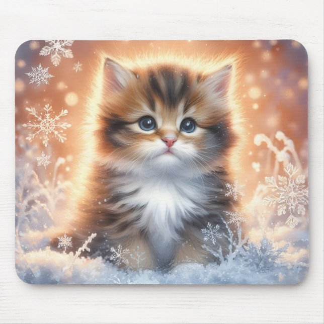 Holiday Kitten Mouse Pad (Front)