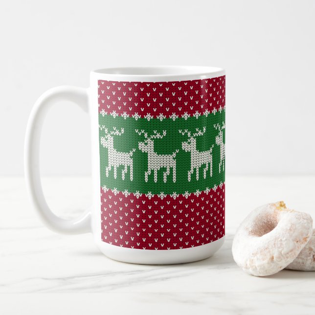 Holiday Knit No. 01 Coffee Mug (With Donut)