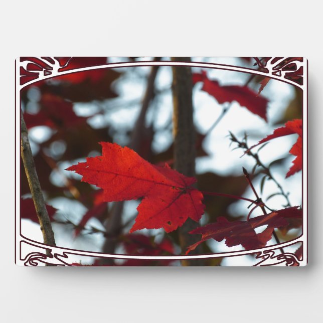 Holiday Leaves Plaque (Front)