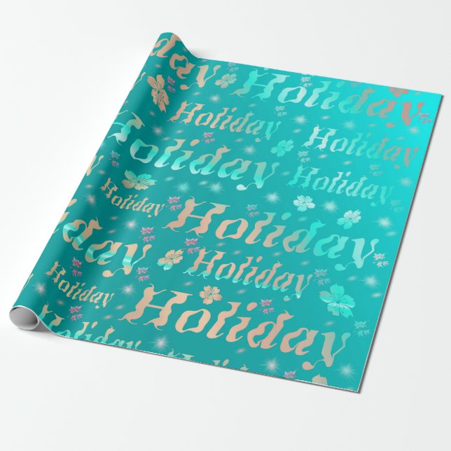 holiday, leisure, shiny, metal, scripture, gold, wrapping paper (Unrolled)