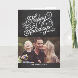 Holiday Lettering Photo Cards - Happy Holidays
