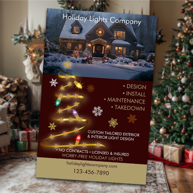 Holiday Light Installation Business Flyer (Creator Uploaded)