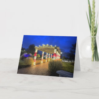 Holiday lights Brewster Gardens Plymouth MA Thank You Card