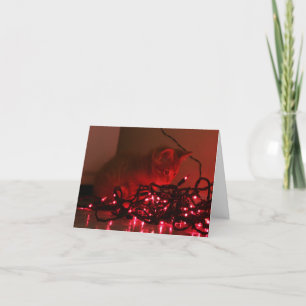 Holiday lights card