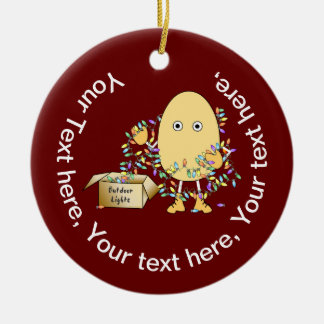 Holiday Lights Ceramic Tree Decoration