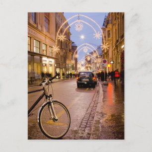 Holiday Lights in Basel, Switzerland Postcard