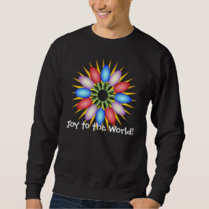 Holiday Lights Multicolored Circle Sweatshirt