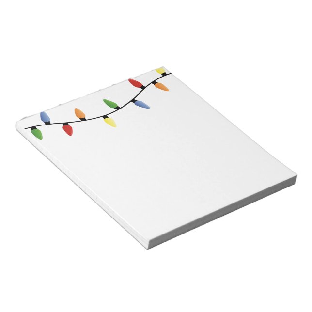 Holiday Lights Notepad (Angled)