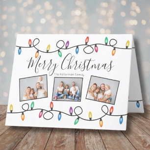 Holiday Lights Photos Christmas Card