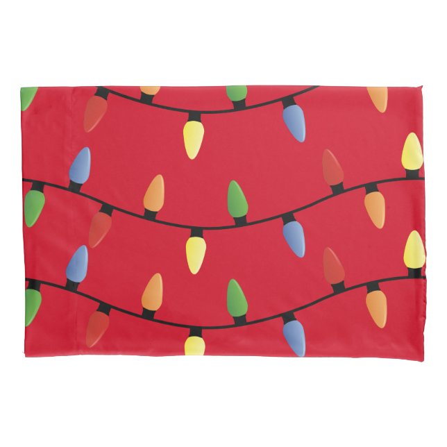 Holiday Lights Pillowcase (Front)