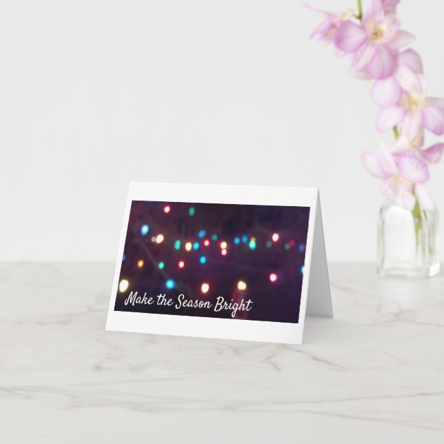 Holiday Lights Soft Focus Card (Orchid)