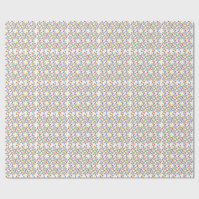 Holiday Lights Wrapping Paper (Flat)