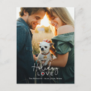 Holiday Love Holiday Card Postcard