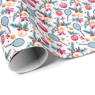Holiday Love-Love tennis Christmas, Wrapping Paper
