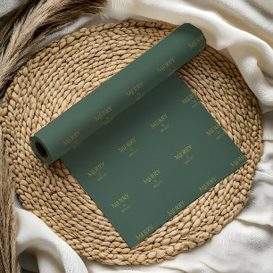  Holiday Luxe Christmas Wrapping Paper   Green