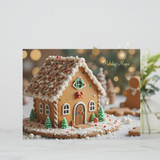 Holiday Magic in a Sugar Cottage Custom Letterhead
