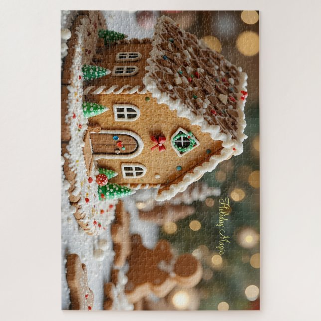 Holiday Magic in a Sugar Cottage Jigsaw Puzzle (Vertical)