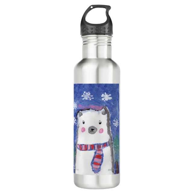 Holiday Magic - Kids Art for CHOC 710 Ml Water Bottle (Front)