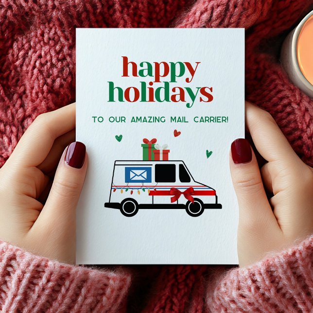 Holiday Mail Letter Carrier Thank You Card (Holiday Mail Letter Carrier Thank You Card)