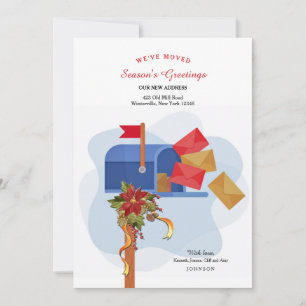 Holiday Mailbox Moved Greeting Card