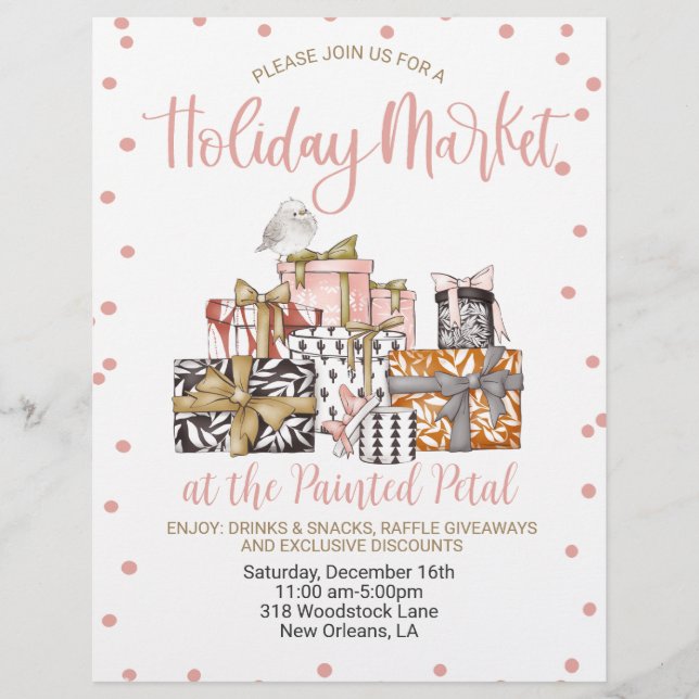 Holiday Market Flyer (Front)