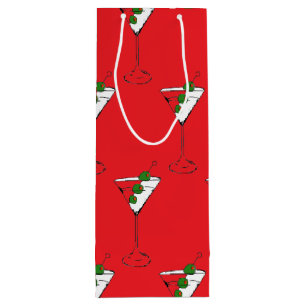 Holiday martini wine bag