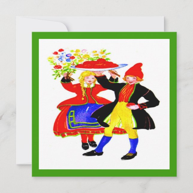 Holiday meal Dutch Card (Front)