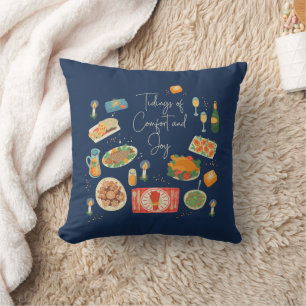 Holiday Meal Tidings Of Comfort & Joy Christmas Cushion