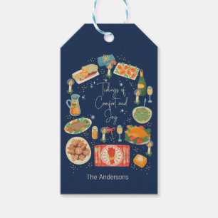 Holiday Meal Tidings Of Comfort & Joy Holiday Gift Tags
