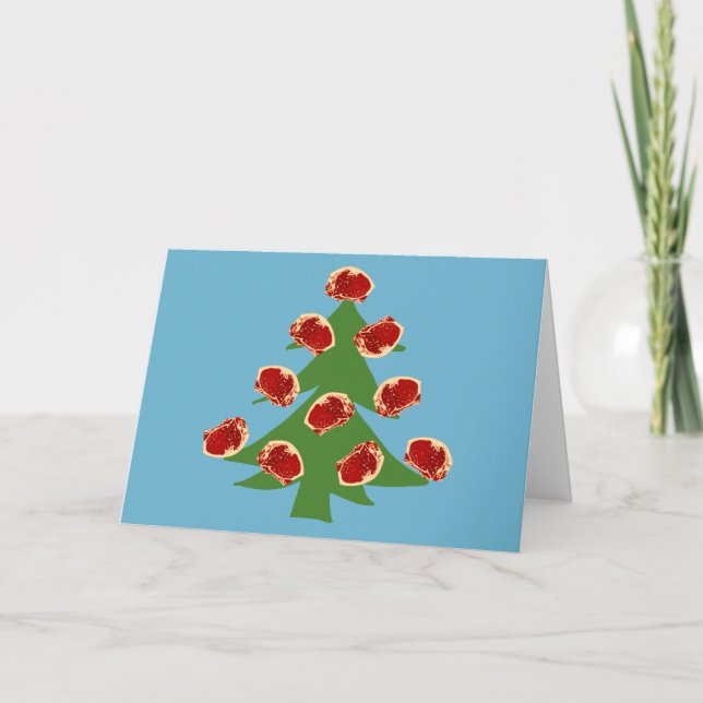 Holiday Meat Tree Card (Front)