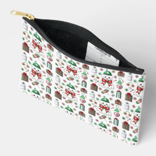 Holiday Medical with Stethoscope Christmas Nurse Accessory Pouch