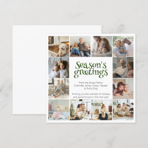 Holiday Memories 12 Photo Template Christmas