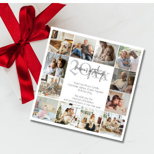 Holiday Memories 12 Photo Template Christmas