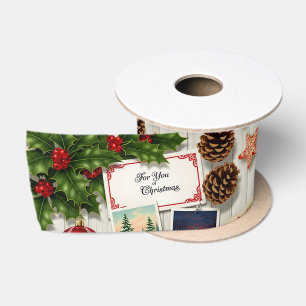 Holiday Memories Collage Satin Ribbon