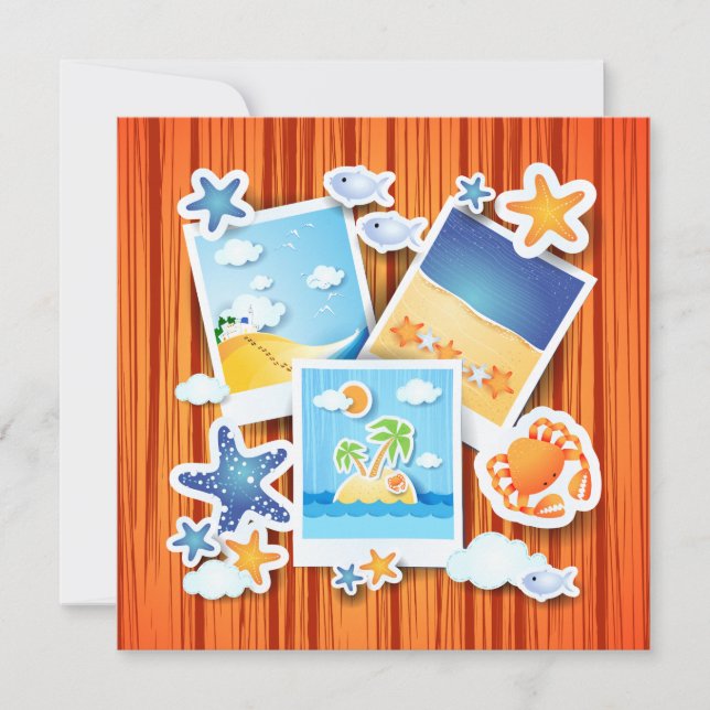 Holiday memories, invitation (Front)