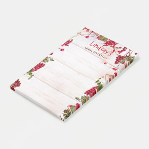 Holiday Merry Berries To-Do List Post-it Notes