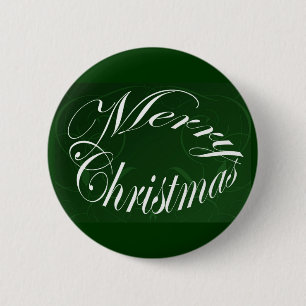 Holiday Merry Christmas Matching Green Items 6 Cm Round Badge