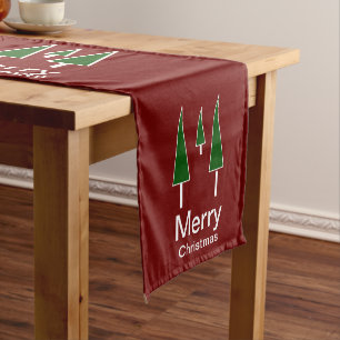 Holiday Merry Christmas Table Runner