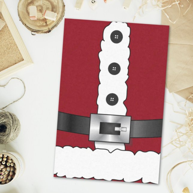 holiday merry xmas christmas party Santa Claus Tissue Paper (holiday merry xmas christmas party Santa Claus Tissue Paper)