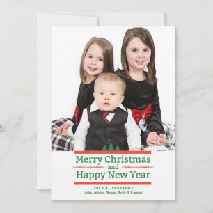 Holiday Message Photo Holiday Card